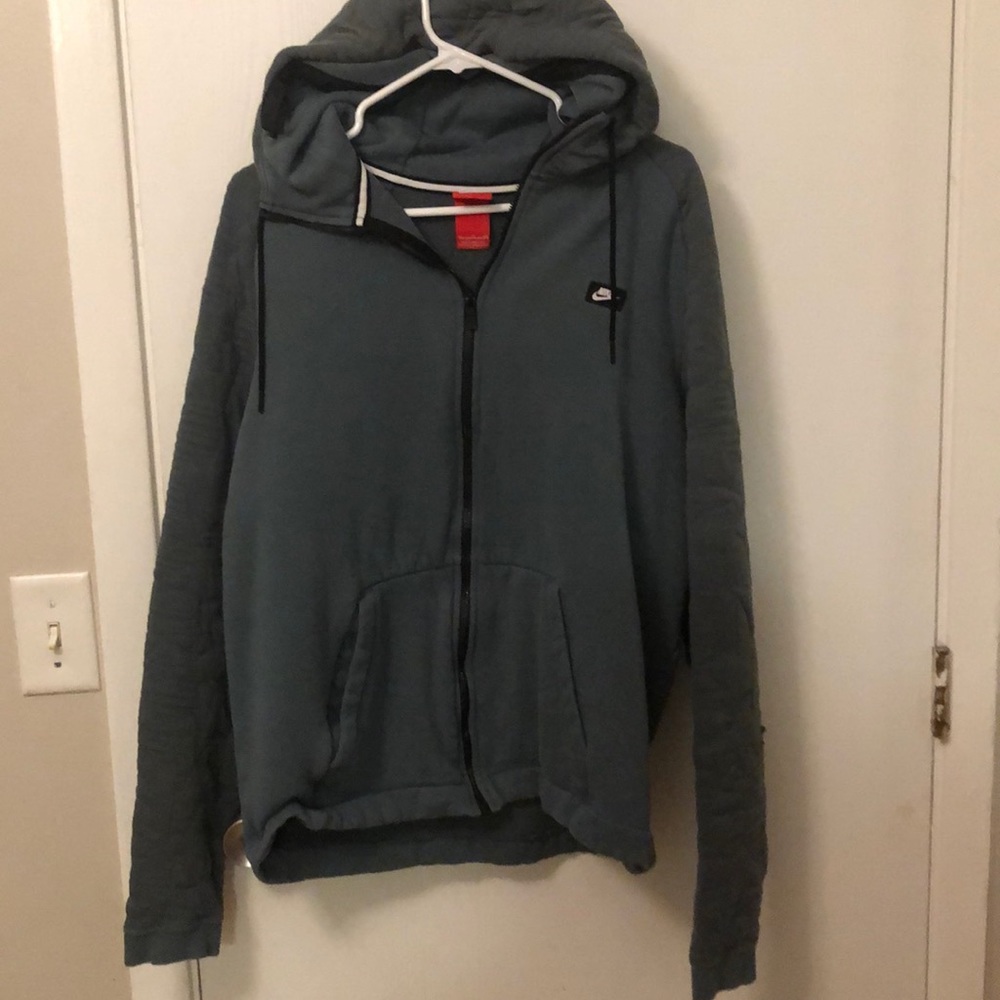 Nike hoodie green quilted